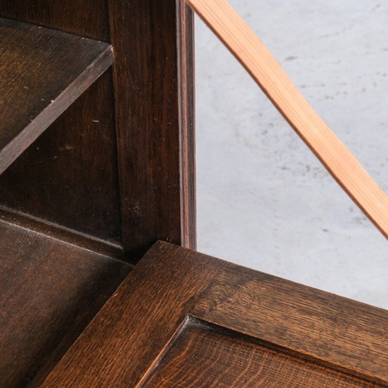Image 1 of Vintage oakwood French bar cabinet by Guillerme et Chambron, 1960s
