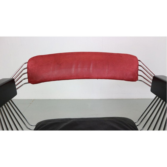 Image 1 of Pair of vintage "Delta" wire armchairs by Rudi Verelst for Novalux, Belgium 1971