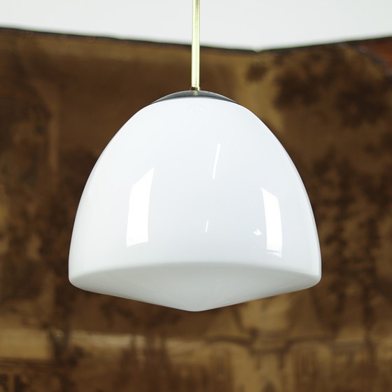 Image 1 of Art Deco Opaline Pendant Lamp