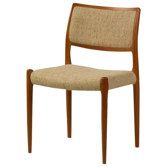 Image 1 of Vintage Teak Dining Chair Model 80 by Niels Otto Moller 1960s