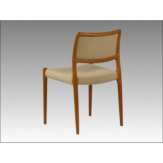 Image 1 of Vintage Teak Dining Chair Model 80 by Niels Otto Moller 1960s