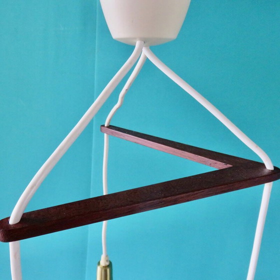 Image 1 of Lampada a sospensione vintage a forma di boomerang con cascata, Danimarca 1968