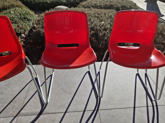 Image 1 of Conjunto de sillas de cubo (4x) IKEA Snille