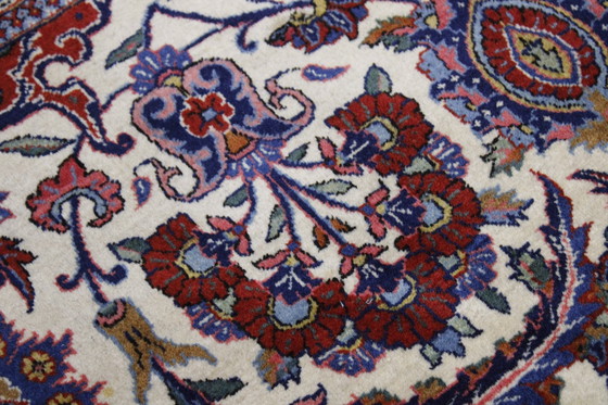 Image 1 of Original Old Antique Keshan Mohtasham Very Fine Semi Antique 385 X 260 Cm