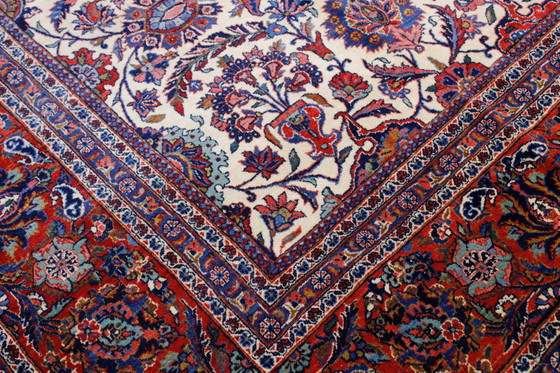 Image 1 of Original Old Antique Keshan Mohtasham Very Fine Semi Antique 385 X 260 Cm