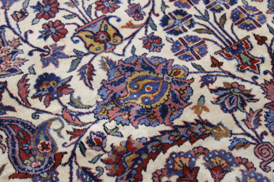 Image 1 of Original Old Antique Keshan Mohtasham Very Fine Semi Antique 385 X 260 Cm