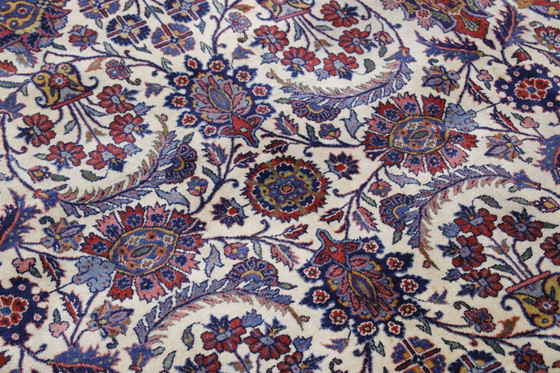 Image 1 of Original Old Antique Keshan Mohtasham Very Fine Semi Antique 385 X 260 Cm