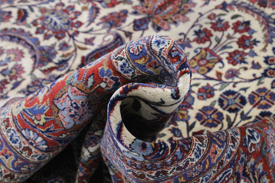 Image 1 of Original Old Antique Keshan Mohtasham Very Fine Semi Antique 385 X 260 Cm