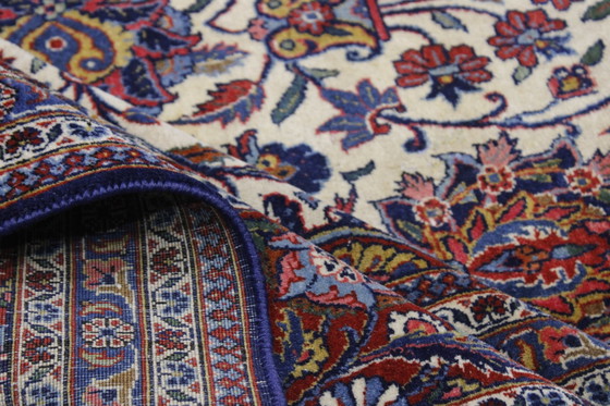 Image 1 of Original Old Antique Keshan Mohtasham Very Fine Semi Antique 385 X 260 Cm