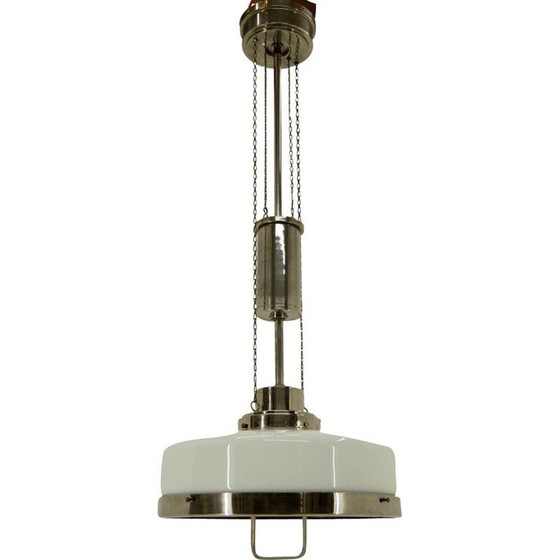 Image 1 of Coppia di lampade a sospensione vintage regolabili in nichel di Franta Anyz, 1920
