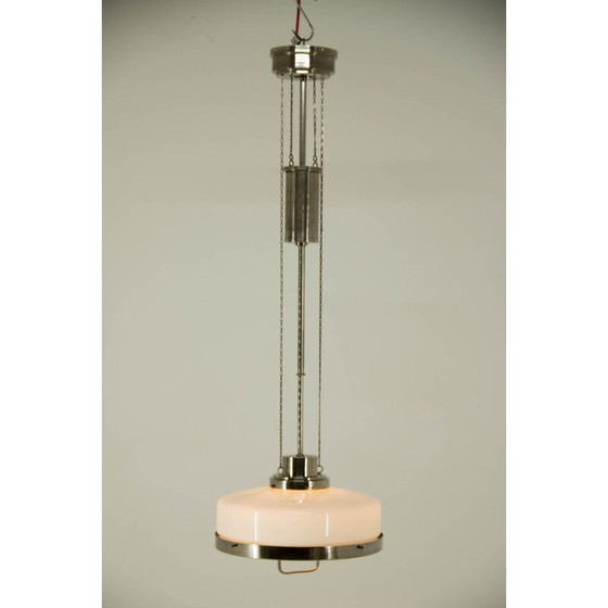 Image 1 of Coppia di lampade a sospensione vintage regolabili in nichel di Franta Anyz, 1920