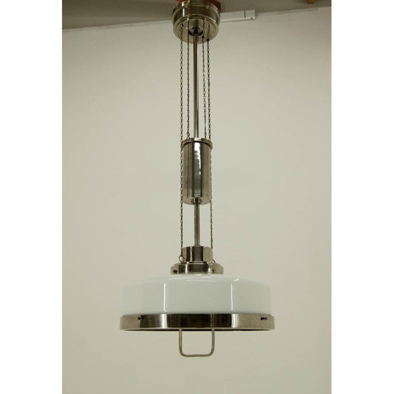 Image 1 of Coppia di lampade a sospensione vintage regolabili in nichel di Franta Anyz, 1920