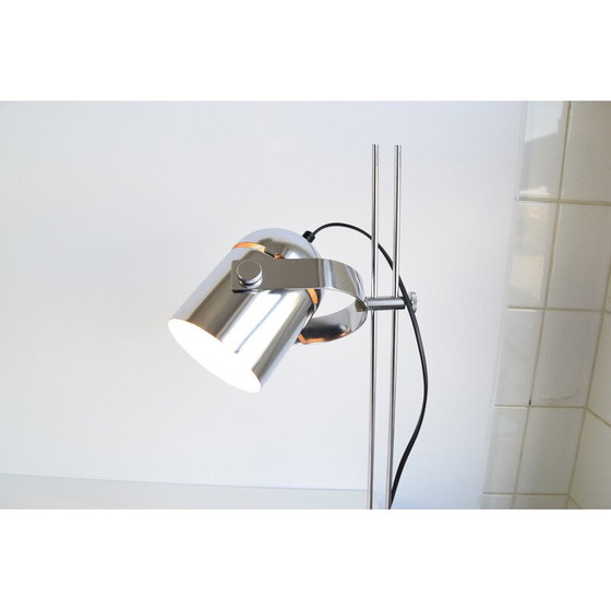 Image 1 of Vintage Stanislav Indra chrome plated table lamp, Czechoslovakia 1970s