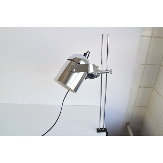 Image 1 of Vintage Stanislav Indra chrome plated table lamp, Czechoslovakia 1970s