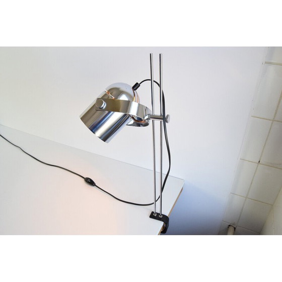 Image 1 of Vintage Stanislav Indra chrome plated table lamp, Czechoslovakia 1970s