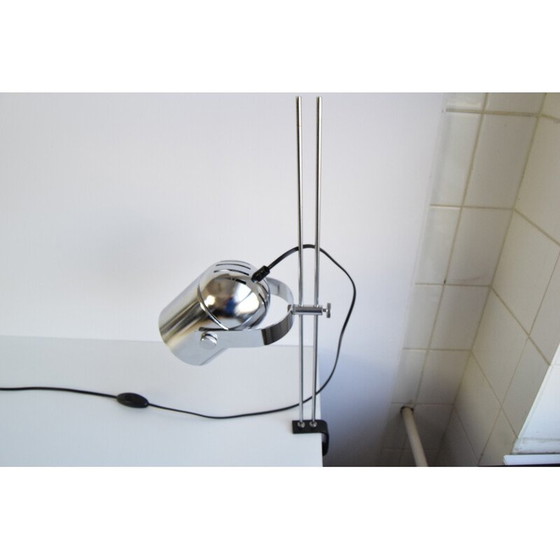 Image 1 of Vintage Stanislav Indra chrome plated table lamp, Czechoslovakia 1970s