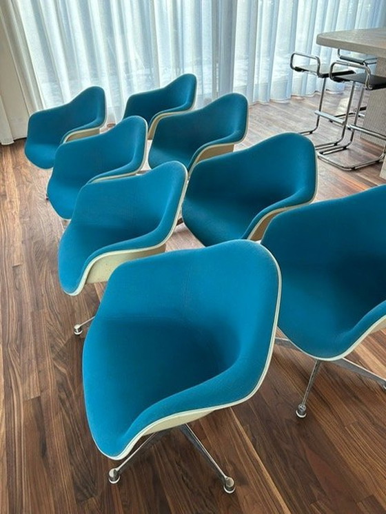 Image 1 of 8 Fibreglass Shell 'Pac' Armchairs By Herman Miller