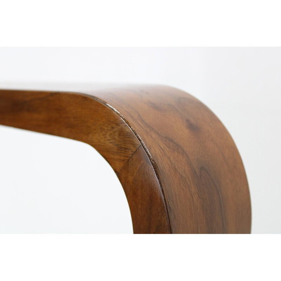 Image 1 of Pair of vintage Art Deco armchairs in walnut and Backhausen fabric, 1930s