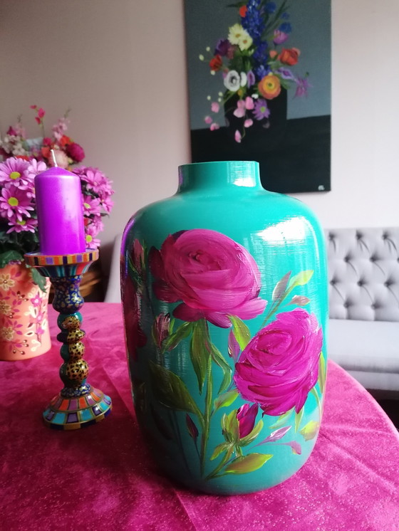 Image 1 of Hand-painted Vase