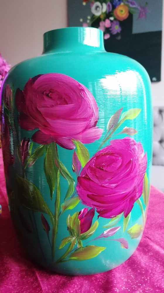 Image 1 of Hand-painted Vase