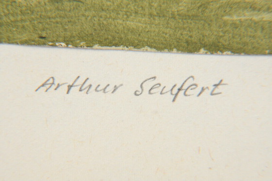 Image 1 of Arthur Seufert Chat sauvage, 2 aquarelles