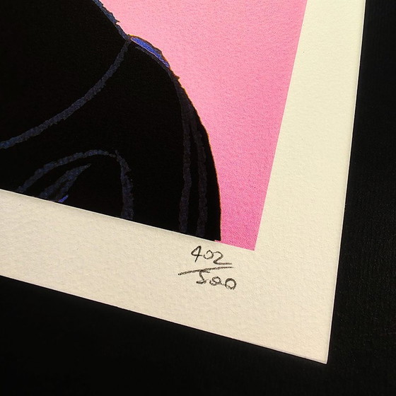 Image 1 of Litografía de edición limitada rosa "Mickey Mouse" de Andy Warhol, década de 1980, por Cmoa.