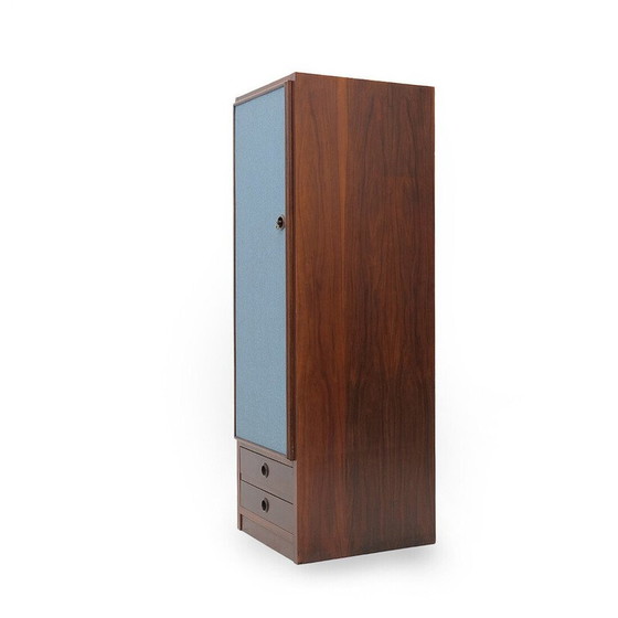 Image 1 of Mobiletto vintage in legno impiallacciato con 2 cassetti, 1960