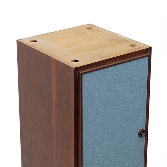 Image 1 of Mobiletto vintage in legno impiallacciato con 2 cassetti, 1960