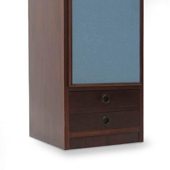 Image 1 of Mobiletto vintage in legno impiallacciato con 2 cassetti, 1960