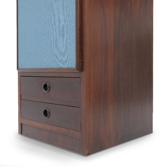 Image 1 of Mobiletto vintage in legno impiallacciato con 2 cassetti, 1960