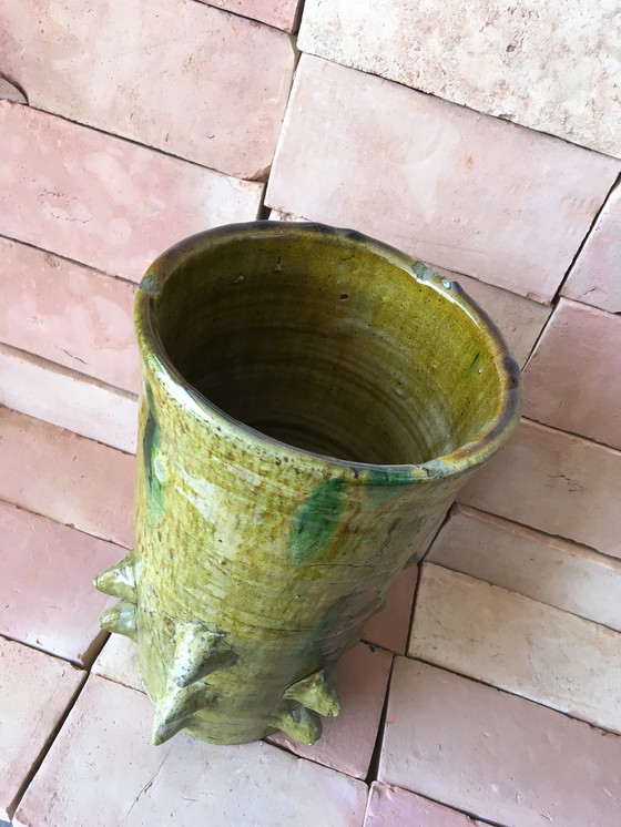 Image 1 of Poterie De Tamegroute En Terre Cuite Émaillée 