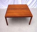 Square vintage teak coffee table