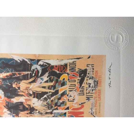 Image 1 of Vintage lithograph "Cinemascope Marilyn" by Domenico Mimmo Rotella, 2010