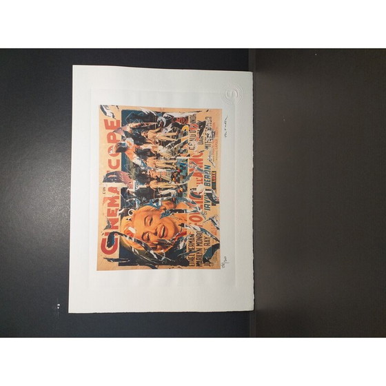 Image 1 of Vintage lithograph "Cinemascope Marilyn" by Domenico Mimmo Rotella, 2010