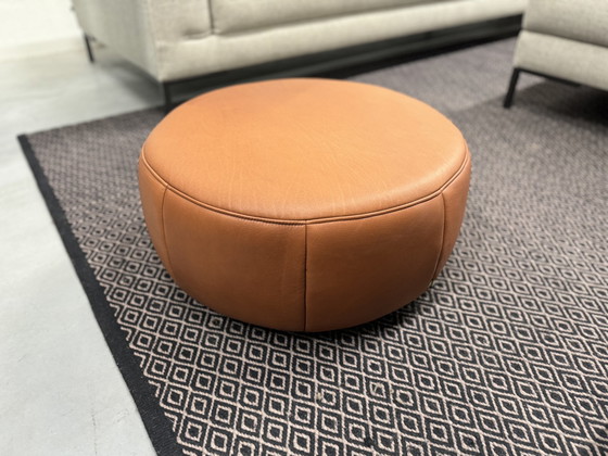 Image 1 of Design on stock Barrell Footstool Cera Cognac