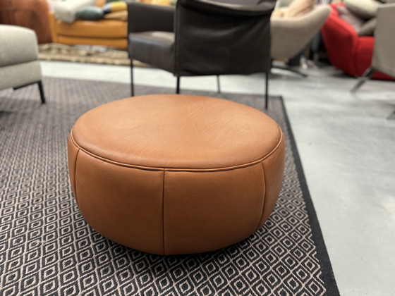 Image 1 of Design on stock Barrell Footstool Cera Cognac