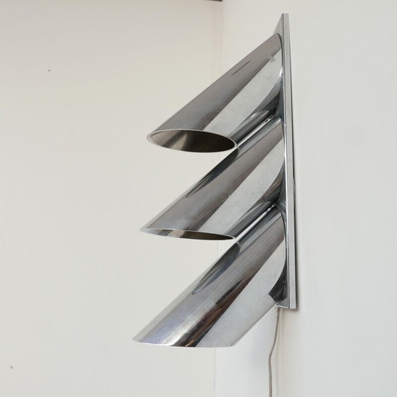 Image 1 of Vintage directional wall lamp with three tubes, Italy 1980