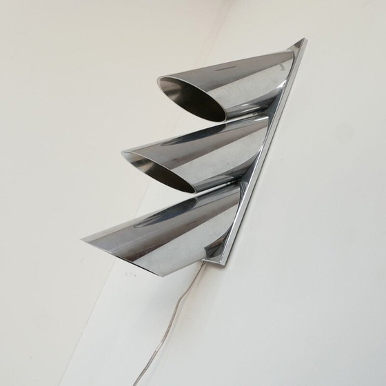 Image 1 of Vintage directional wall lamp with three tubes, Italy 1980