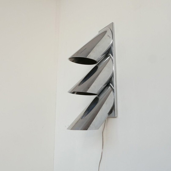 Image 1 of Vintage directional wall lamp with three tubes, Italy 1980