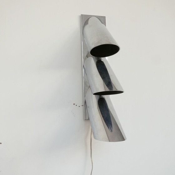 Image 1 of Vintage directional wall lamp with three tubes, Italy 1980