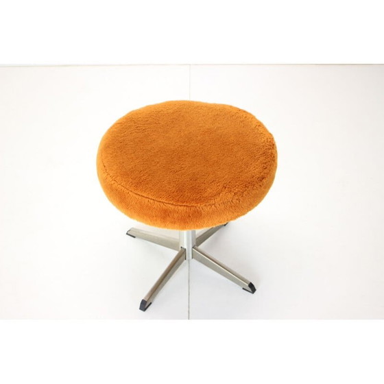 Image 1 of Vintage swivel stool, Czechoslovakia 1970s