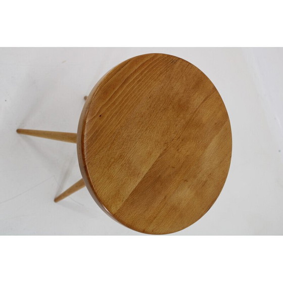 Image 1 of Vintage Piano stool in beech, Czechoslovakia 1970