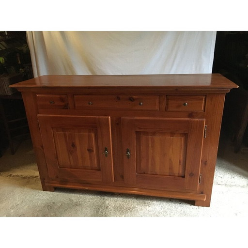 Varnished larch sideboard