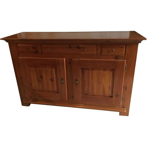 Varnished larch sideboard