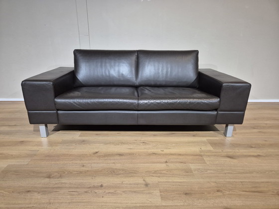 Image 1 of Leolux Antipode Dock - 2.5 Seater Sofa - Brown - Leather -Design