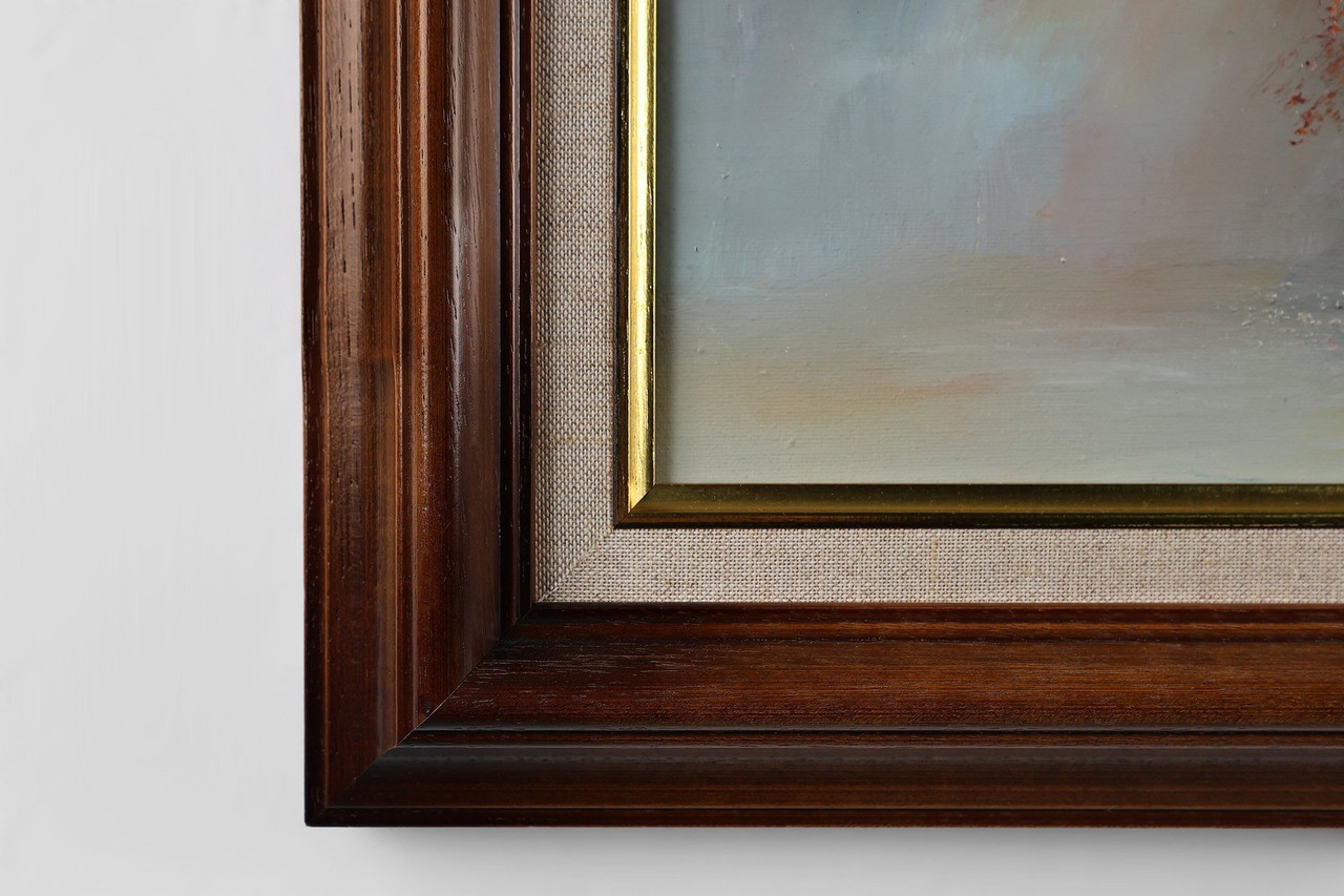 Edmond Sanders, Vase With Flowers, 1950S, Oil On Canvas, Framed