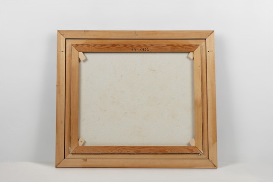 Image 1 of  Edmond Sanders, Vaso con fiori, anni '50, olio su tela, con cornice