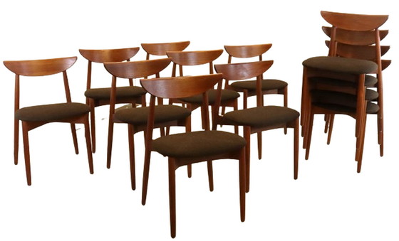 Image 1 of 12x Harry Ostergaard for Randers mobelfabrik dining chairs