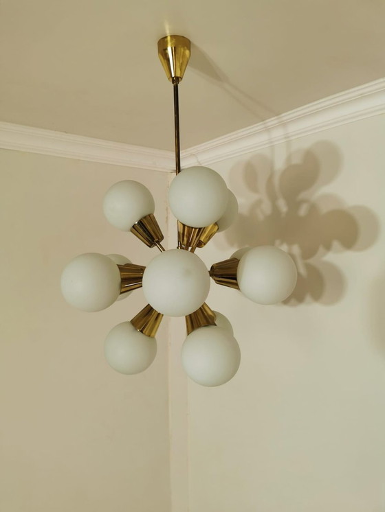 Image 1 of Lampadario Sputnik in metallo vintage