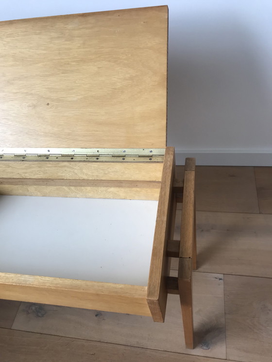 Image 1 of Mid century design side table sewing chest